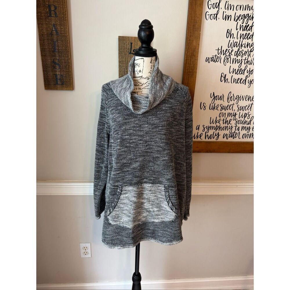 Calvin Klein Women's Performance Quick Dry Pullover Sweater Black Gray Size 2X